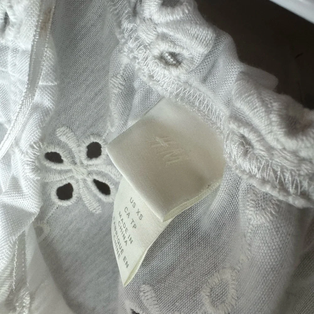 White Eyelet Women's Top